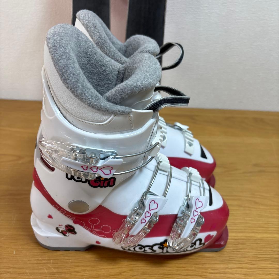 ジュニア　96cm子供　スキーセット　スキーブーツ　20-20.5cm ピンク