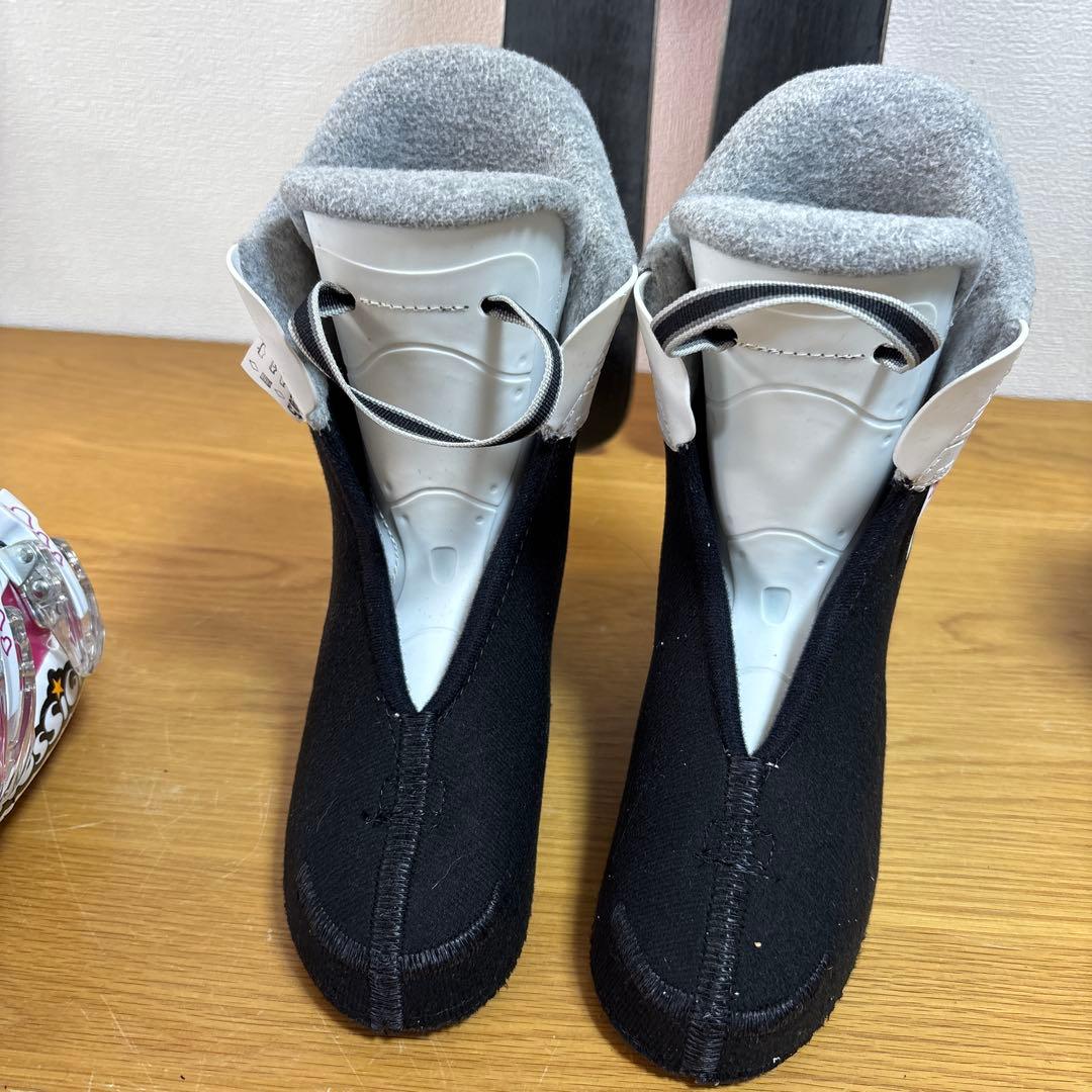 ジュニア　96cm子供　スキーセット　スキーブーツ　20-20.5cm ピンク
