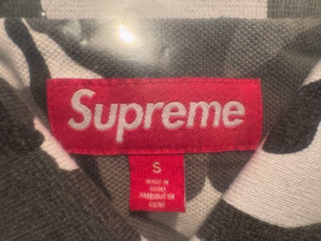 新品未使用 Supreme Washed Camo Polo S