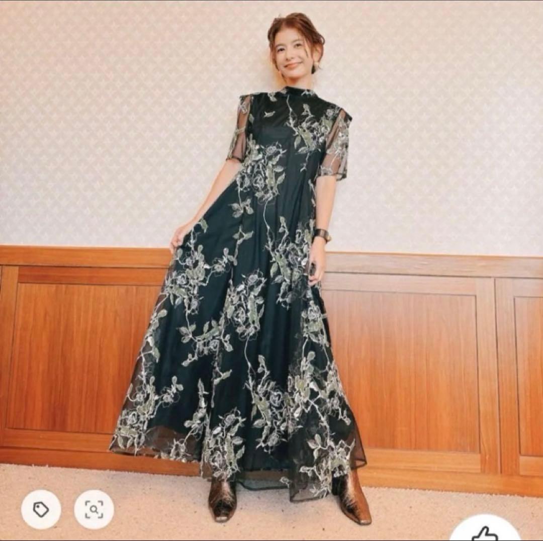 ワンピース 2WAY WILD ROSE CANVAS ART DRESS