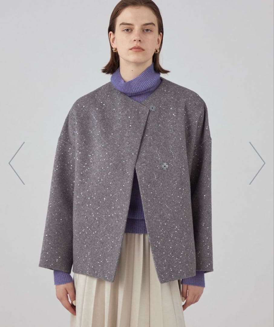 新品未使用♡Ballsey スパンコール リバー ショート コクーンコート