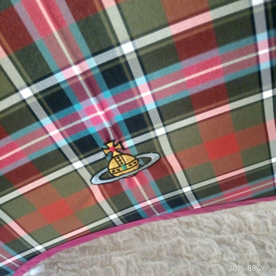 希少　レトロ　ヴィヴィアンウエストウッド　タータンチェック　長傘