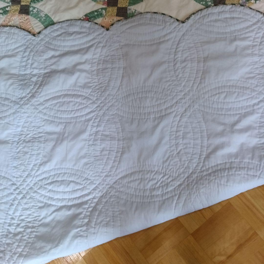 パッチワークキルト　ダブルウエディングリング