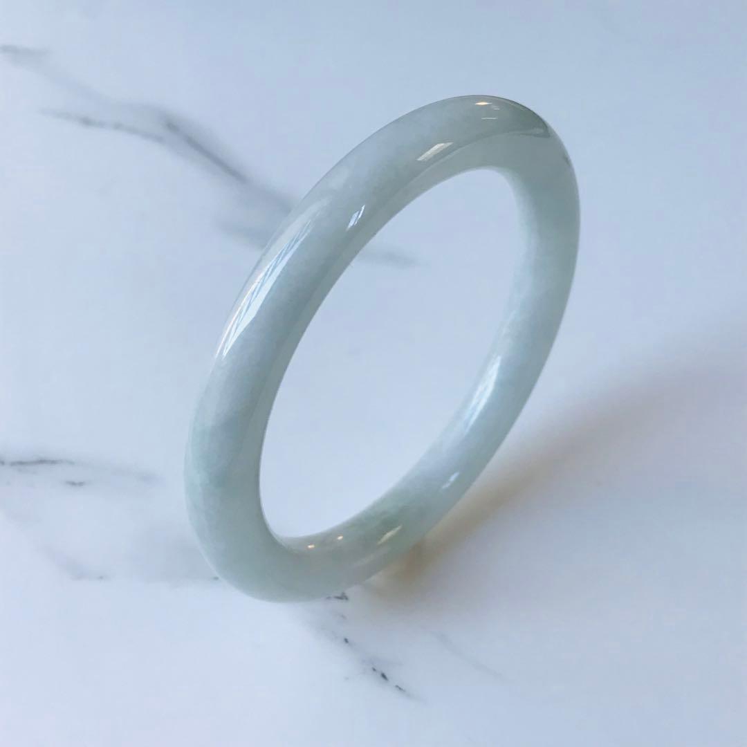 ※専用【B810-047】翡翠　ヒスイ　バングル　ミャンマー産　53.5mm