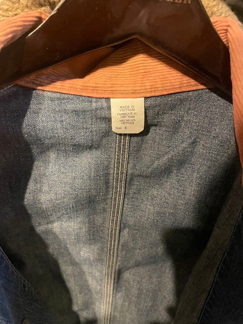 ラルフローレンRRL タグ付けカバーオール US/M デニム/オレンジ