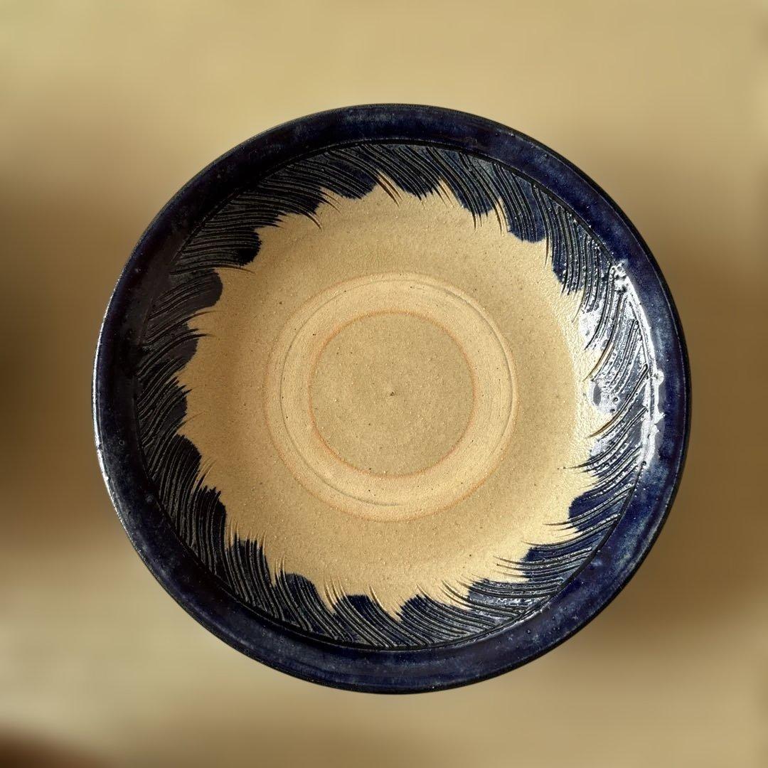 やちむん　皿　5枚　沖縄　約21.5cm