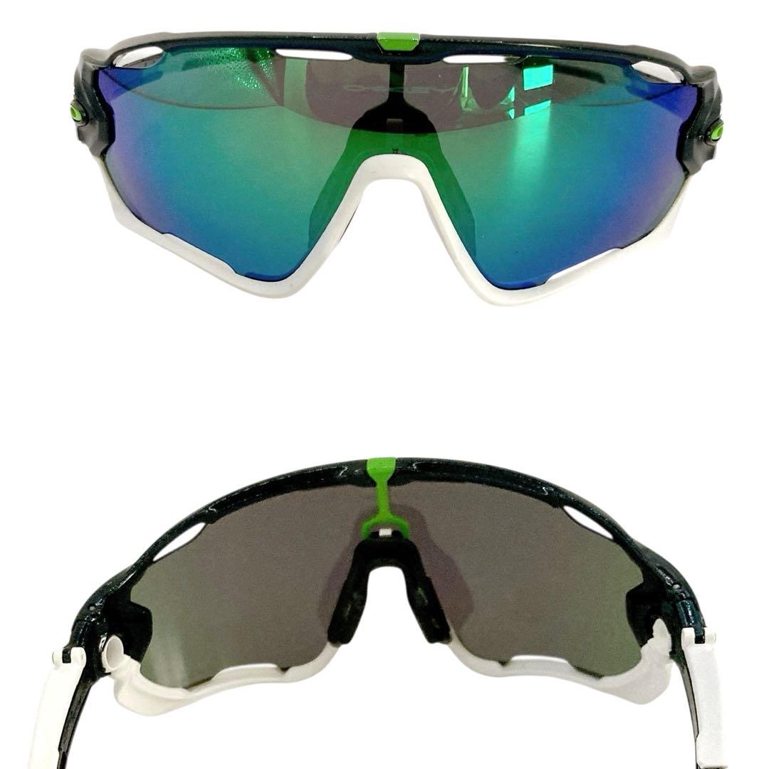 OAKLEY✨JAWBREAKER サングラス　ブラック×ホワイト　ミラーレンズ