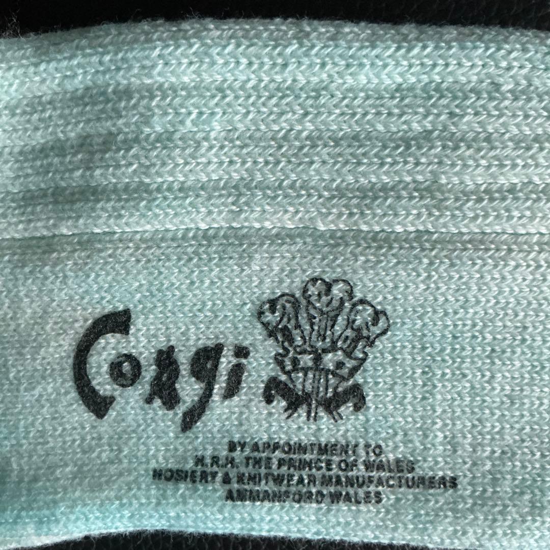 CORGI コーギー　英国製　メンズ・コットンソックス３足組　英国王室御用達