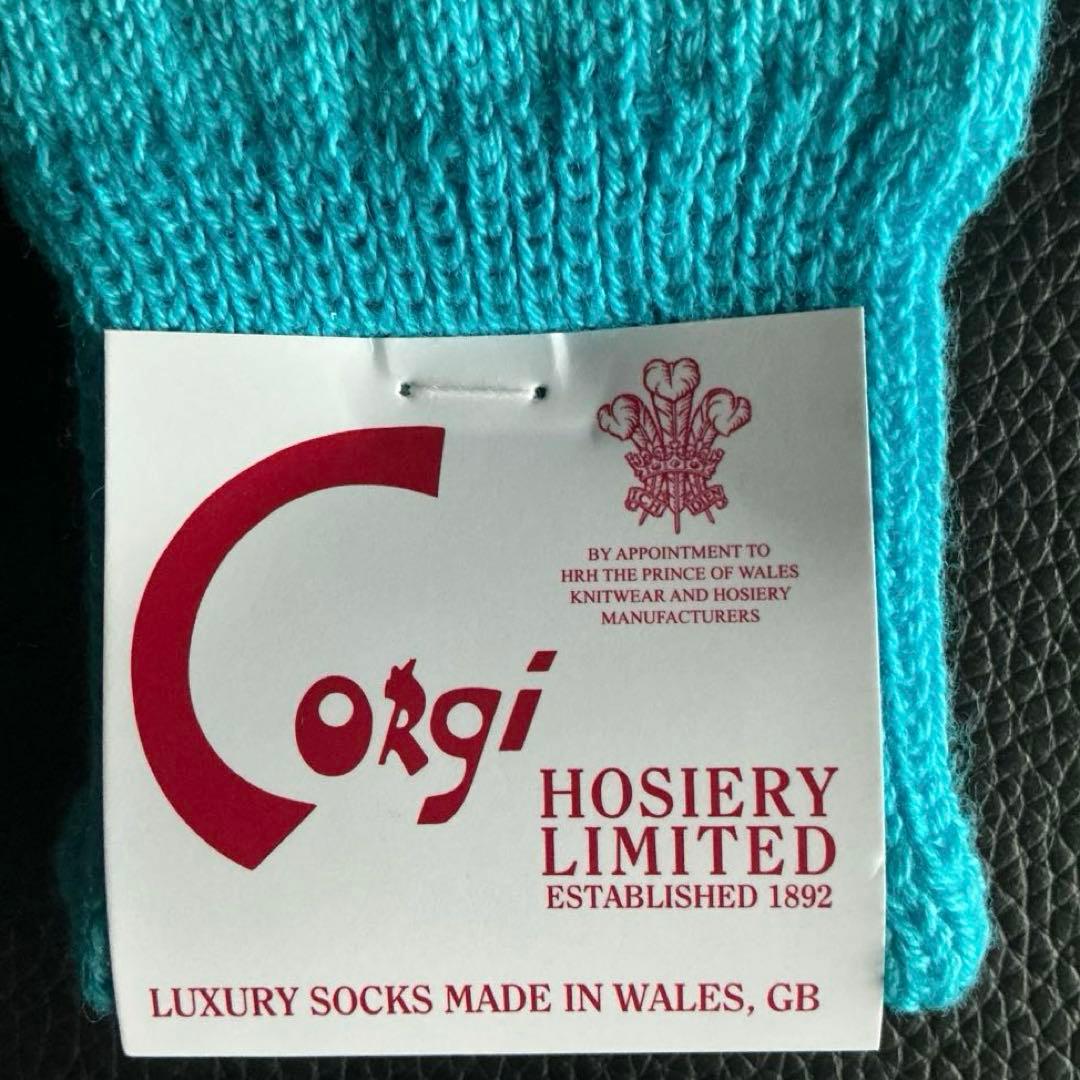 CORGI コーギー　英国製　メンズ・コットンソックス３足組　英国王室御用達