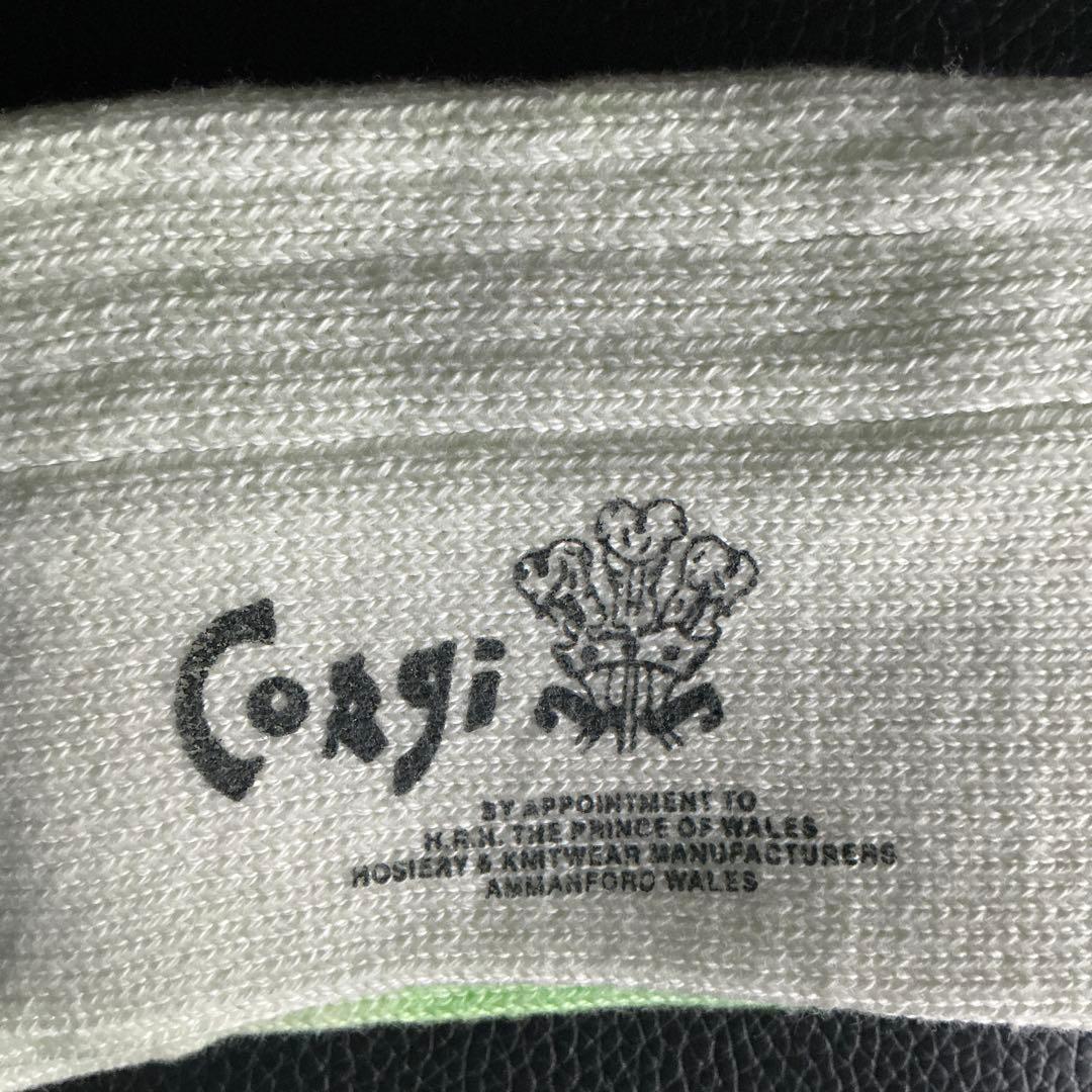 CORGI コーギー　英国製　メンズ・コットンソックス３足組　英国王室御用達