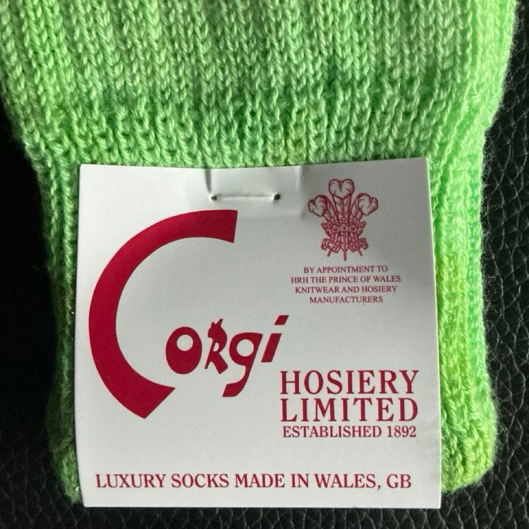 CORGI コーギー　英国製　メンズ・コットンソックス３足組　英国王室御用達