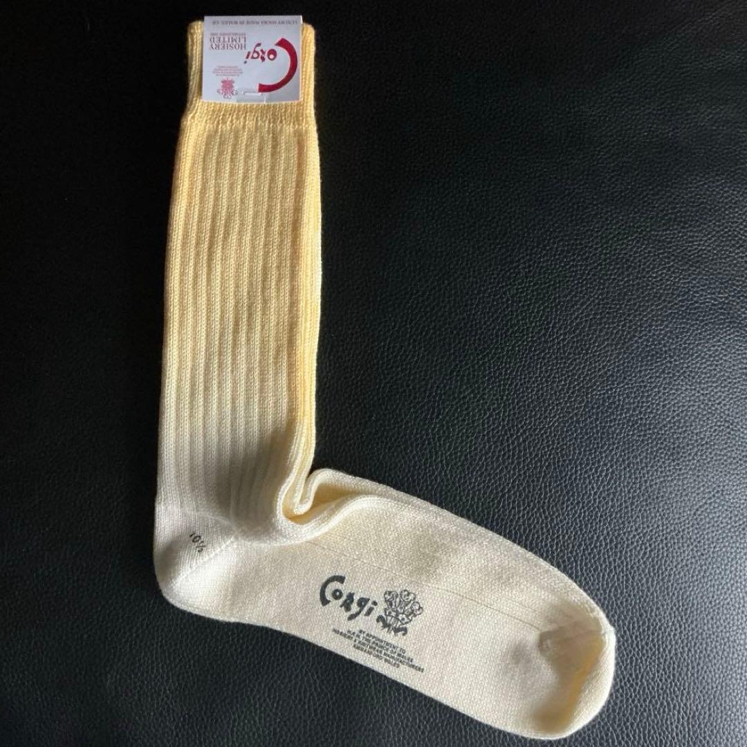 CORGI コーギー　英国製　メンズ・コットンソックス３足組　英国王室御用達