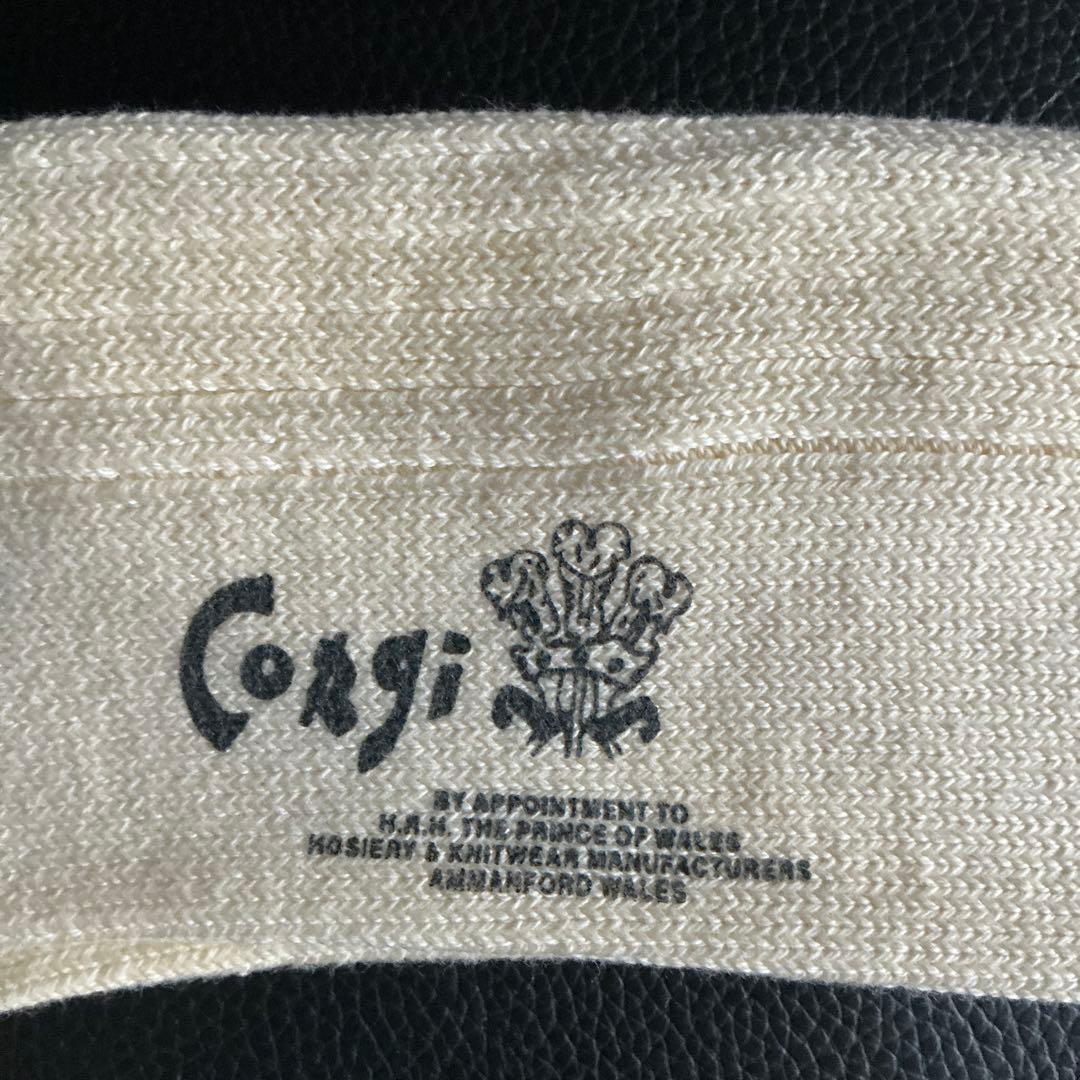 CORGI コーギー　英国製　メンズ・コットンソックス３足組　英国王室御用達