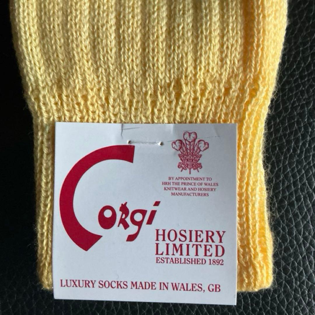 CORGI コーギー　英国製　メンズ・コットンソックス３足組　英国王室御用達