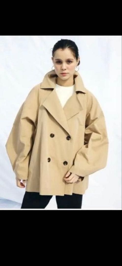 ゆう【美品・クリーニングタグ付】CLORE+クロレクロスオーバートレンチ