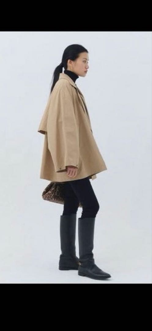 ゆう【美品・クリーニングタグ付】CLORE+クロレクロスオーバートレンチ