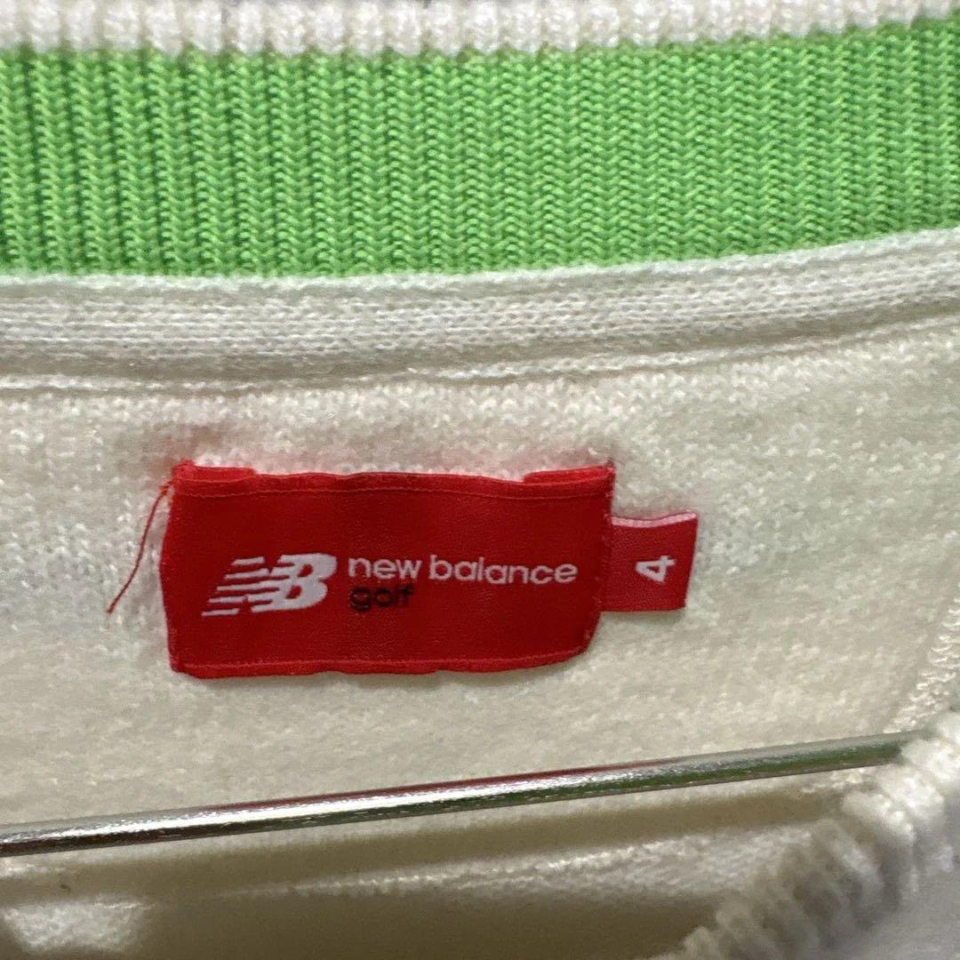 ニューバランスゴルフ　ゼブラ柄クルーネックニット　2枚セット　サイズ4 M