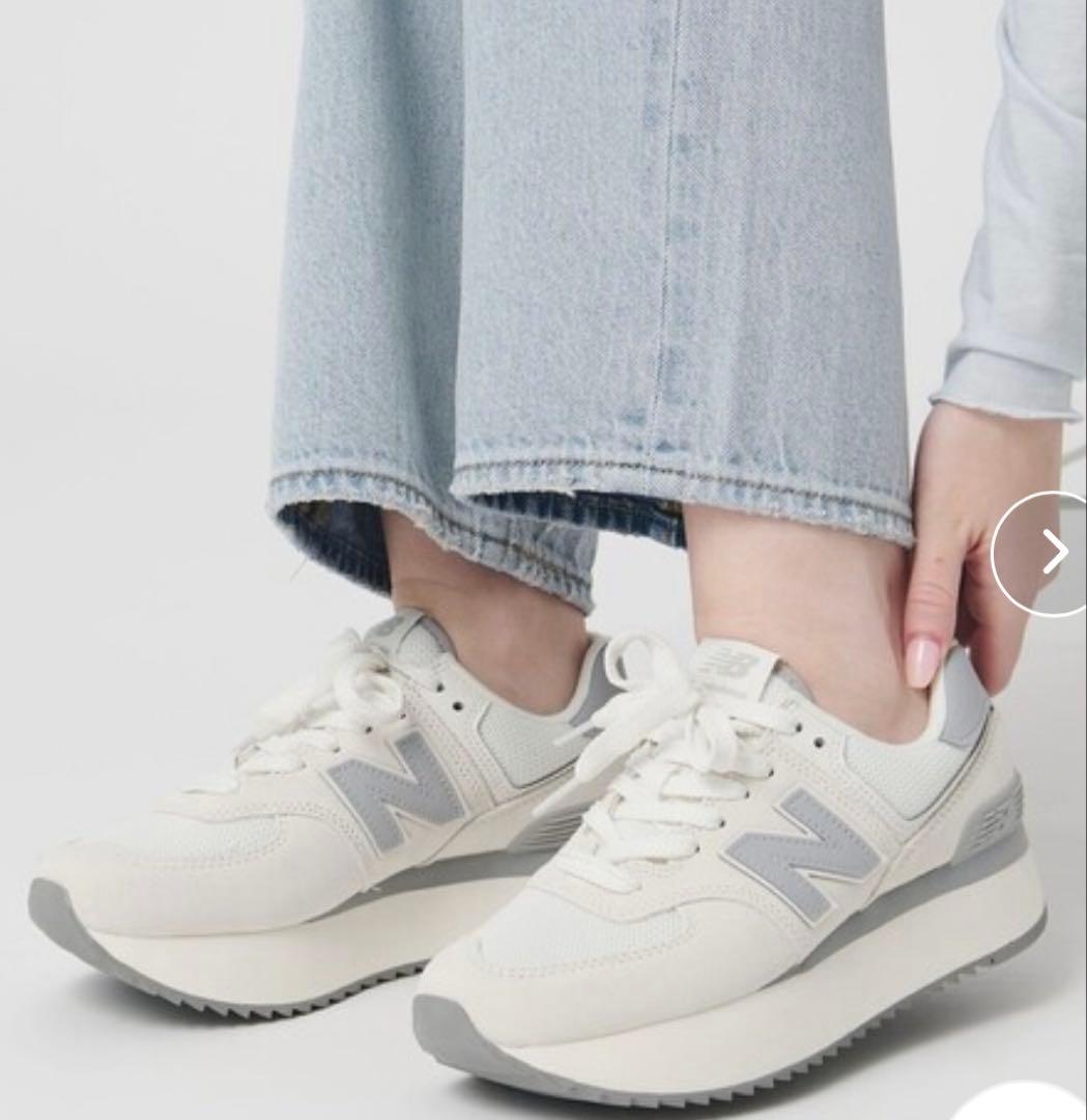 New Balance WL574 Z JP スニーカー 23.5cm ホワイト