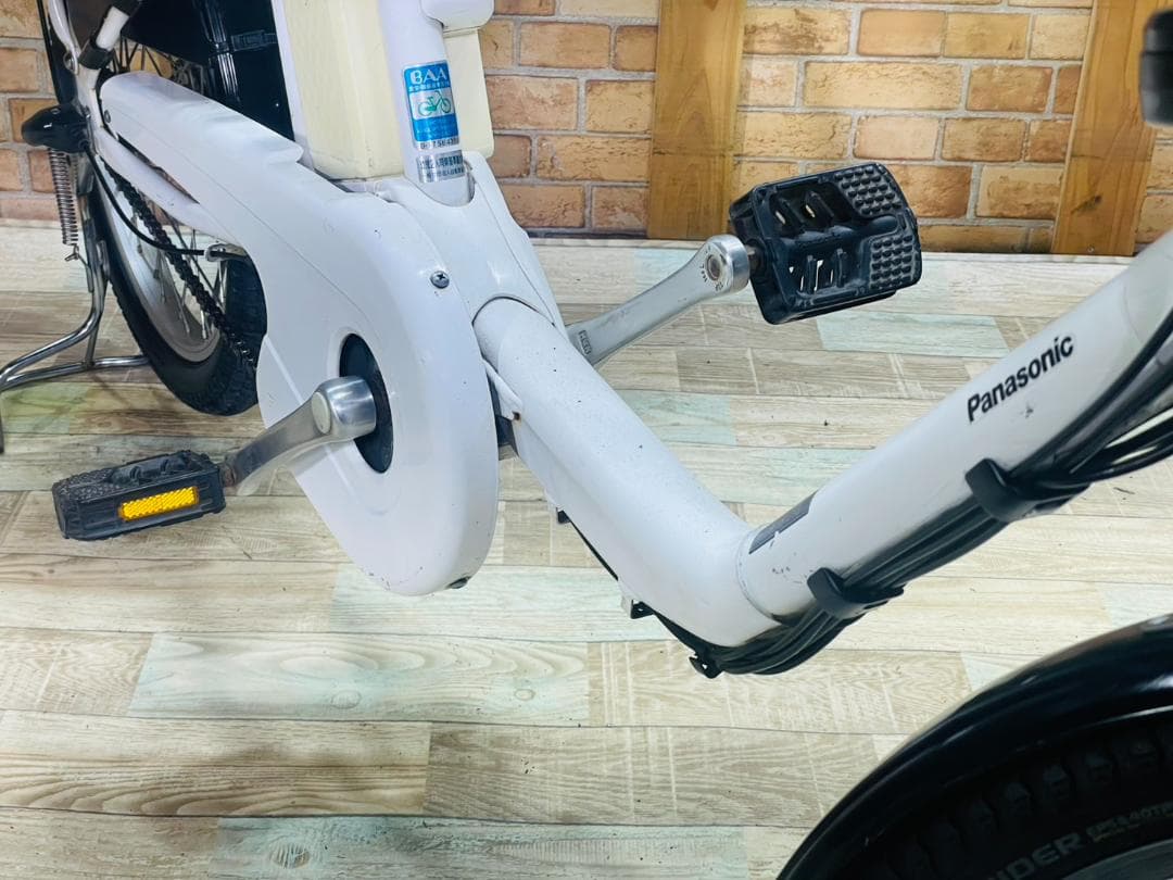 ホワイト系 大容量 パナソニック 子供乗せ電動アシスト自転車 H3339