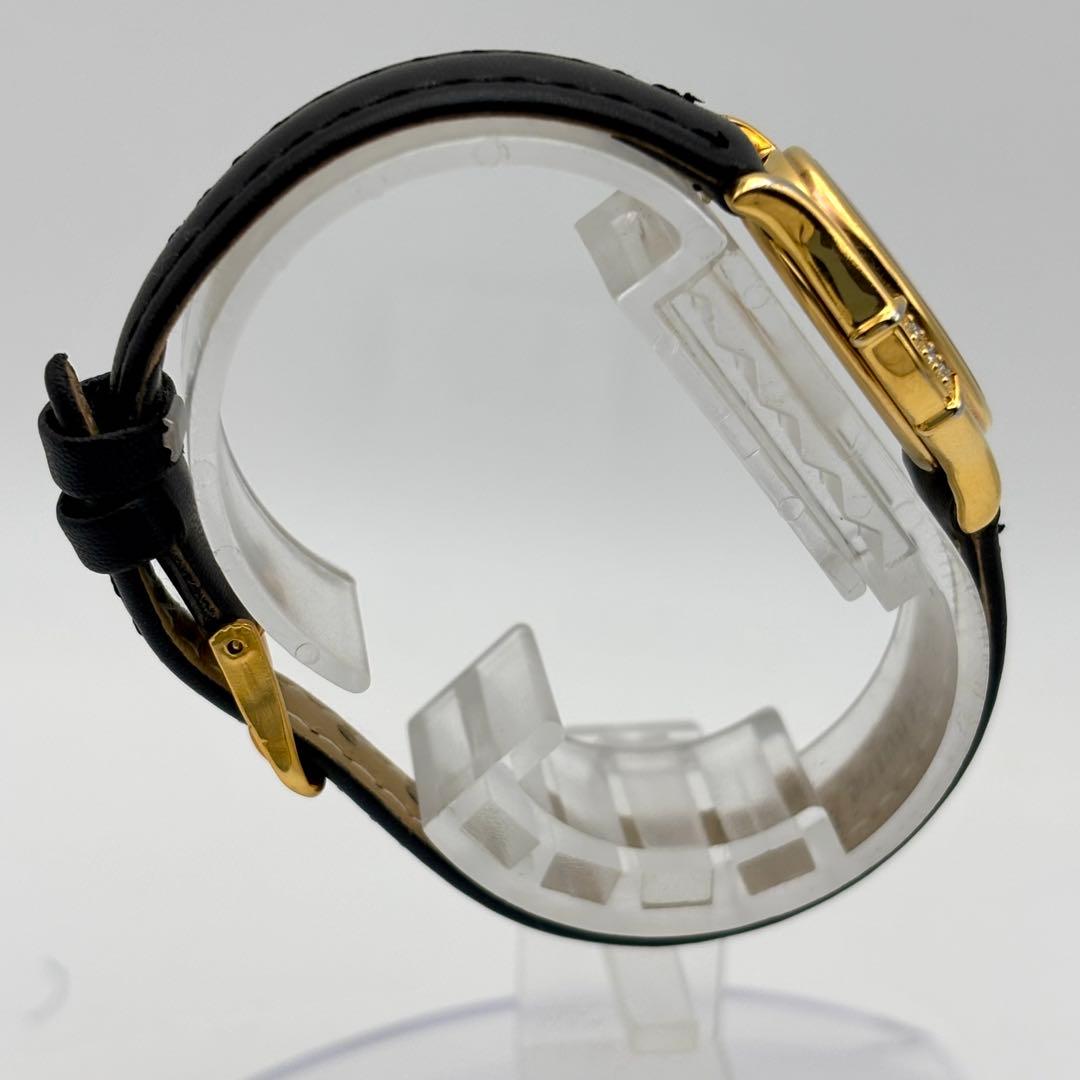 美品✨SEIKO エクセリーヌ　6Pダイヤ　ゴールド　オーバル レディース腕時計