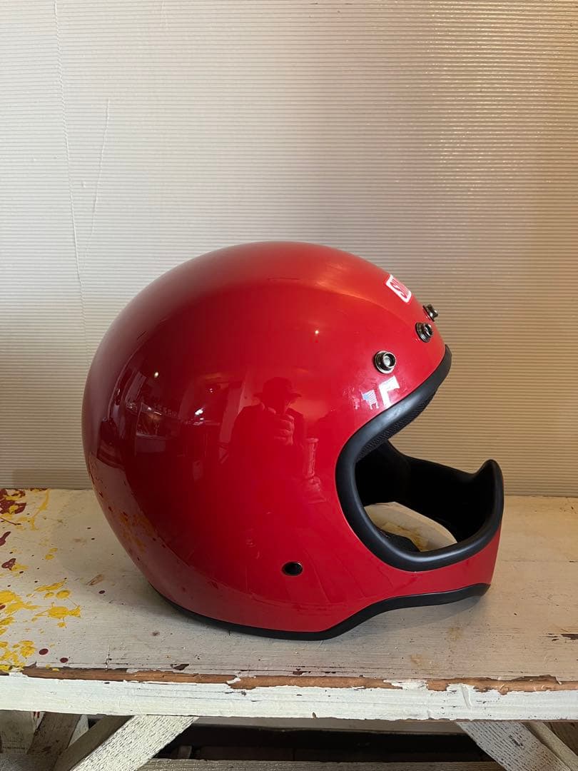 シンプソン M50ヘルメット レッド