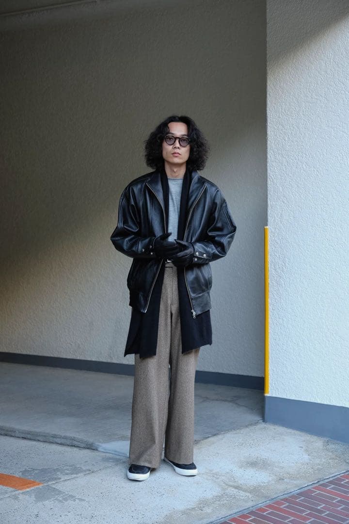 パンツ MAATEE&SONS FLARE-3 \"WOOL HERRINGBONE\"