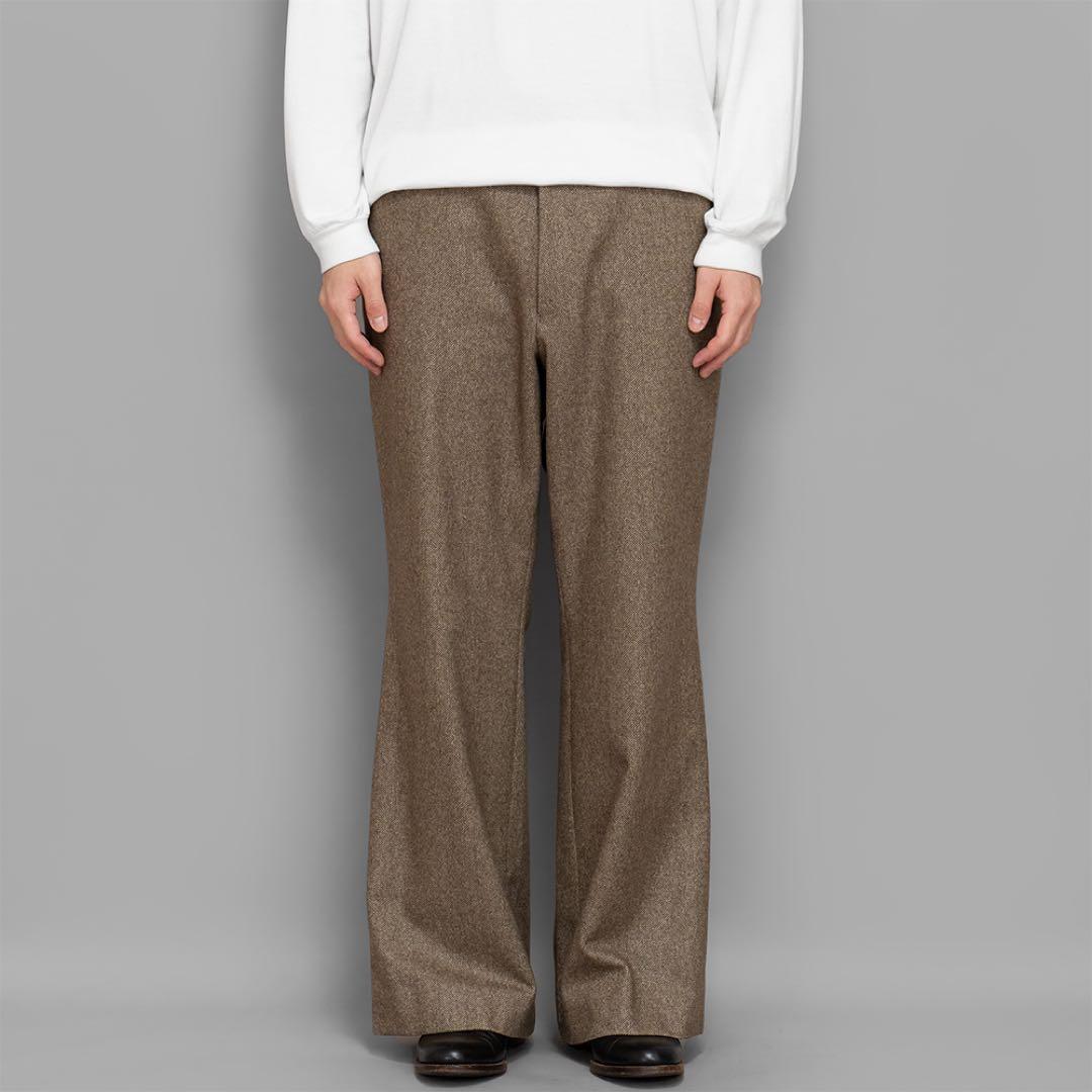 パンツ MAATEE&SONS FLARE-3 \"WOOL HERRINGBONE\"