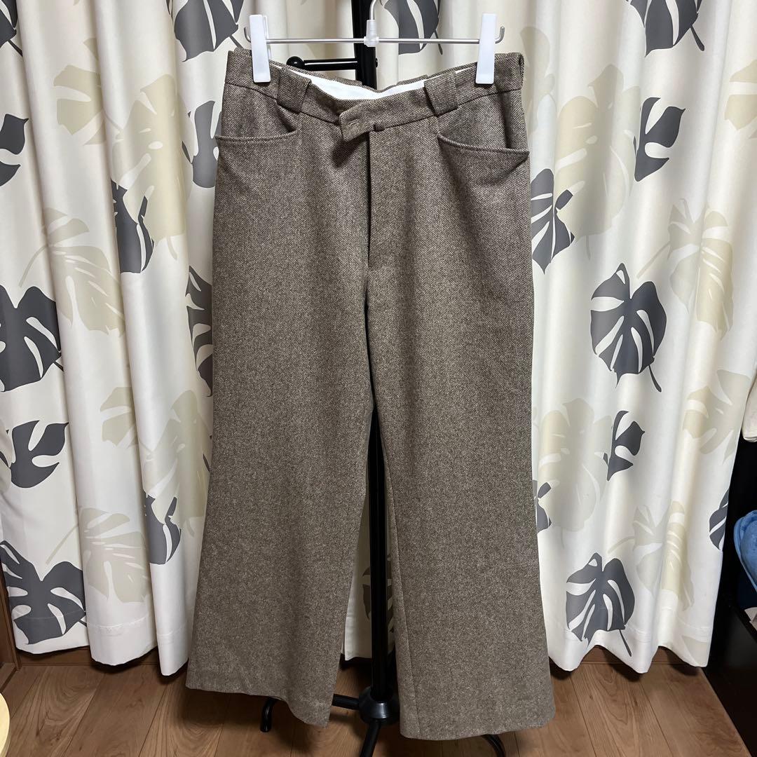 パンツ MAATEE&SONS FLARE-3 \"WOOL HERRINGBONE\"