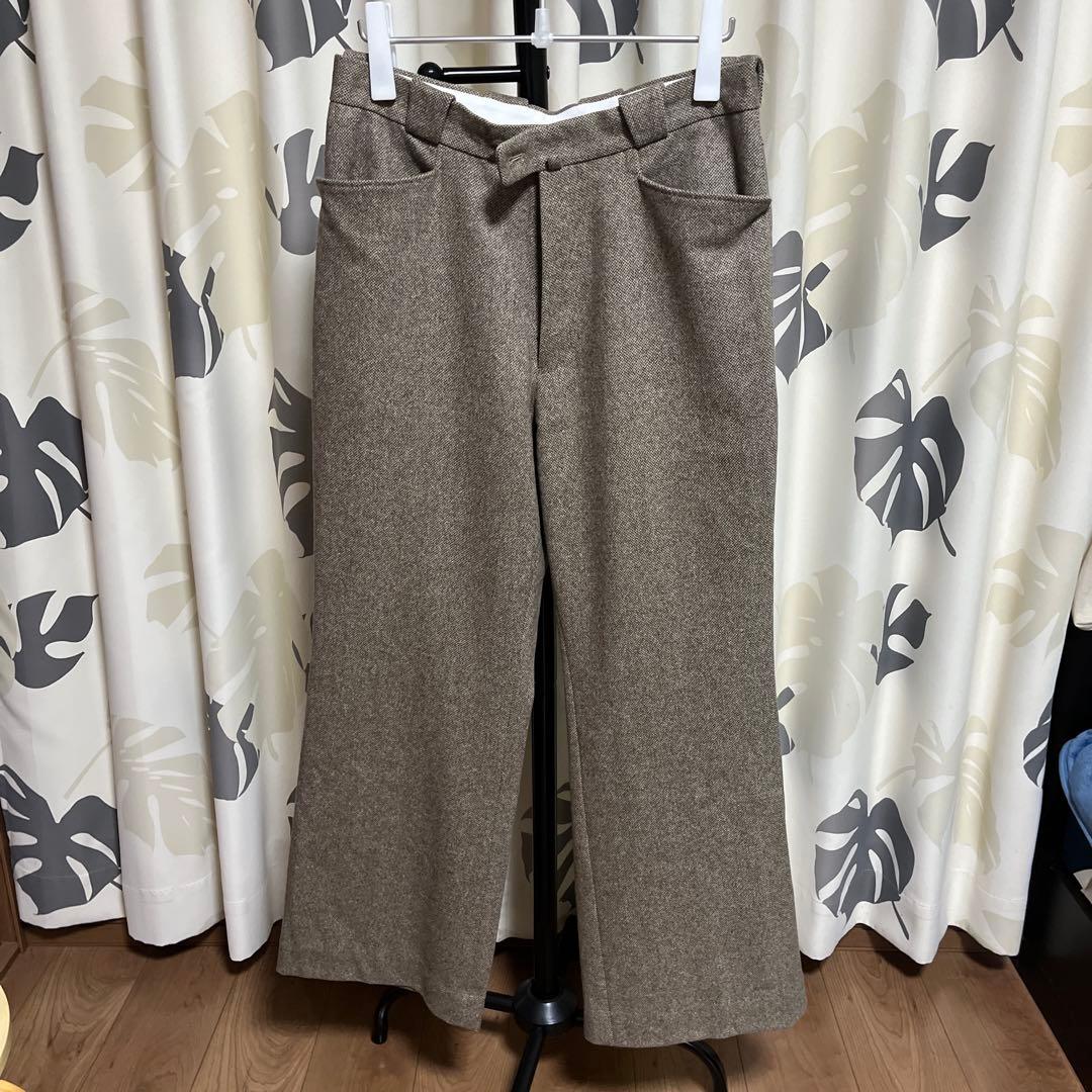 パンツ MAATEE&SONS FLARE-3 \"WOOL HERRINGBONE\"