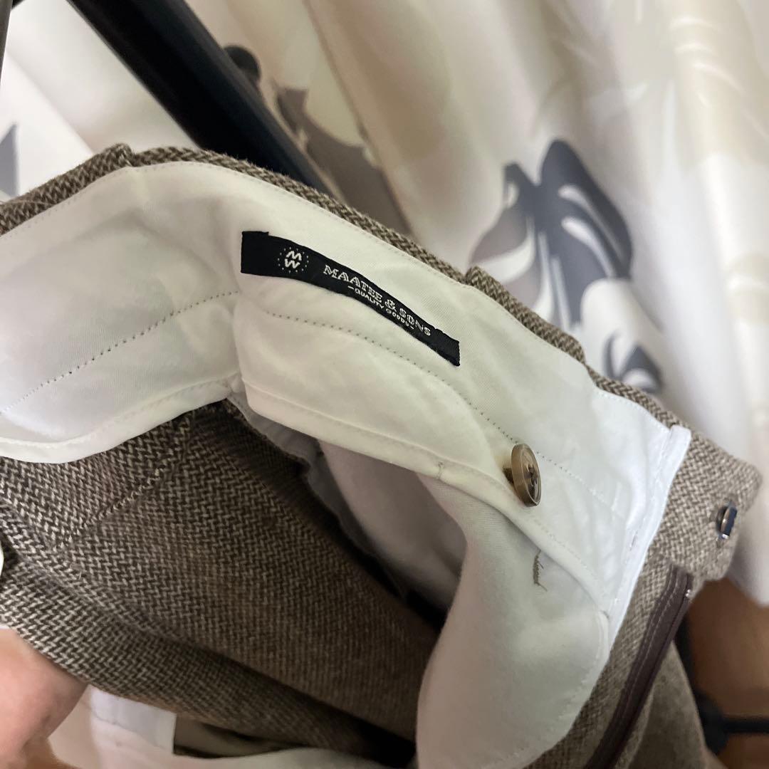 パンツ MAATEE&SONS FLARE-3 \"WOOL HERRINGBONE\"