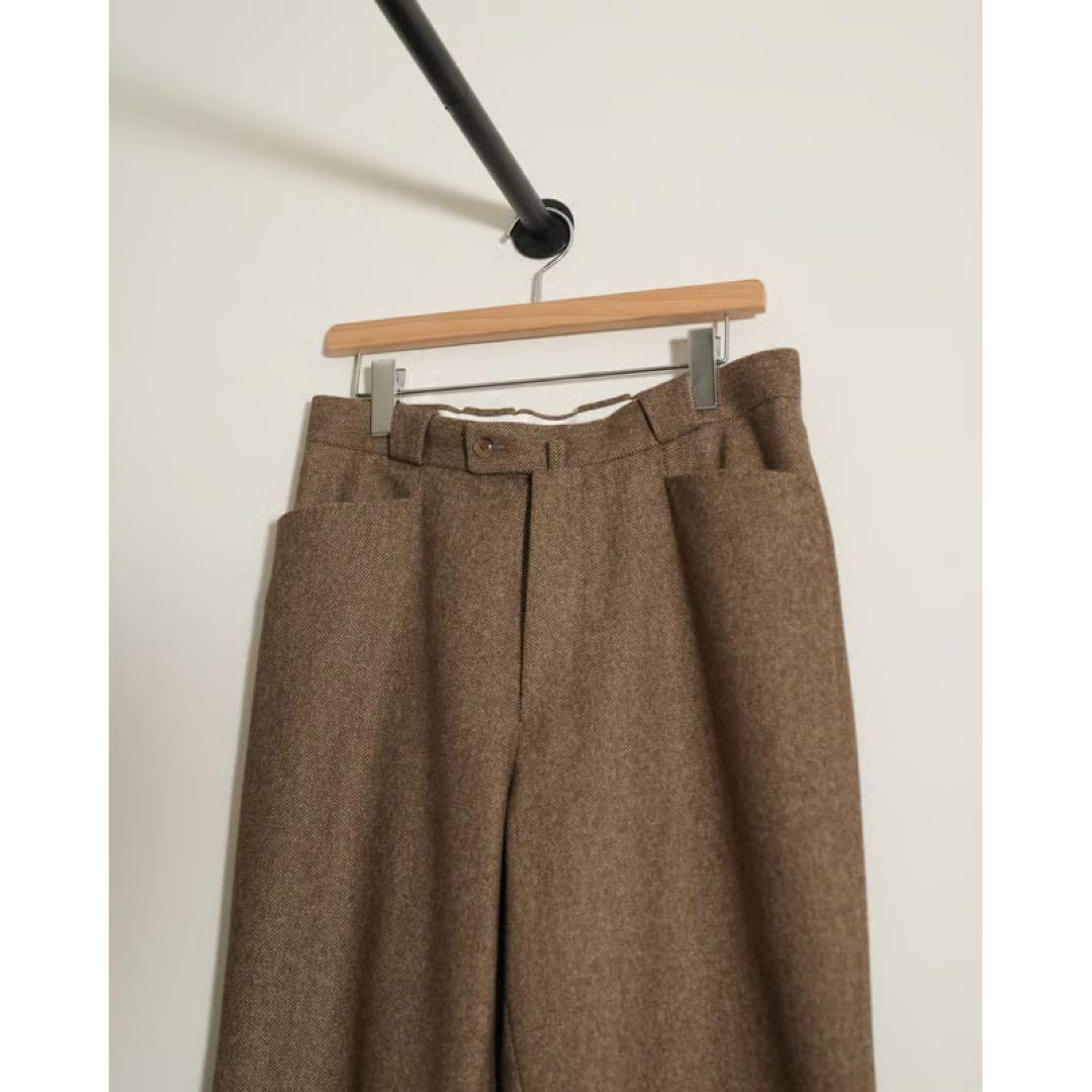 パンツ MAATEE&SONS FLARE-3 \"WOOL HERRINGBONE\"