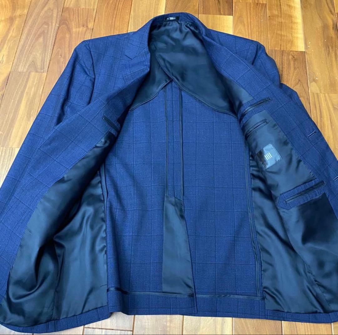 極美品　スーツセレクト　3ピース　ジャケット　パンツ　ジレ　上下　セットアップ