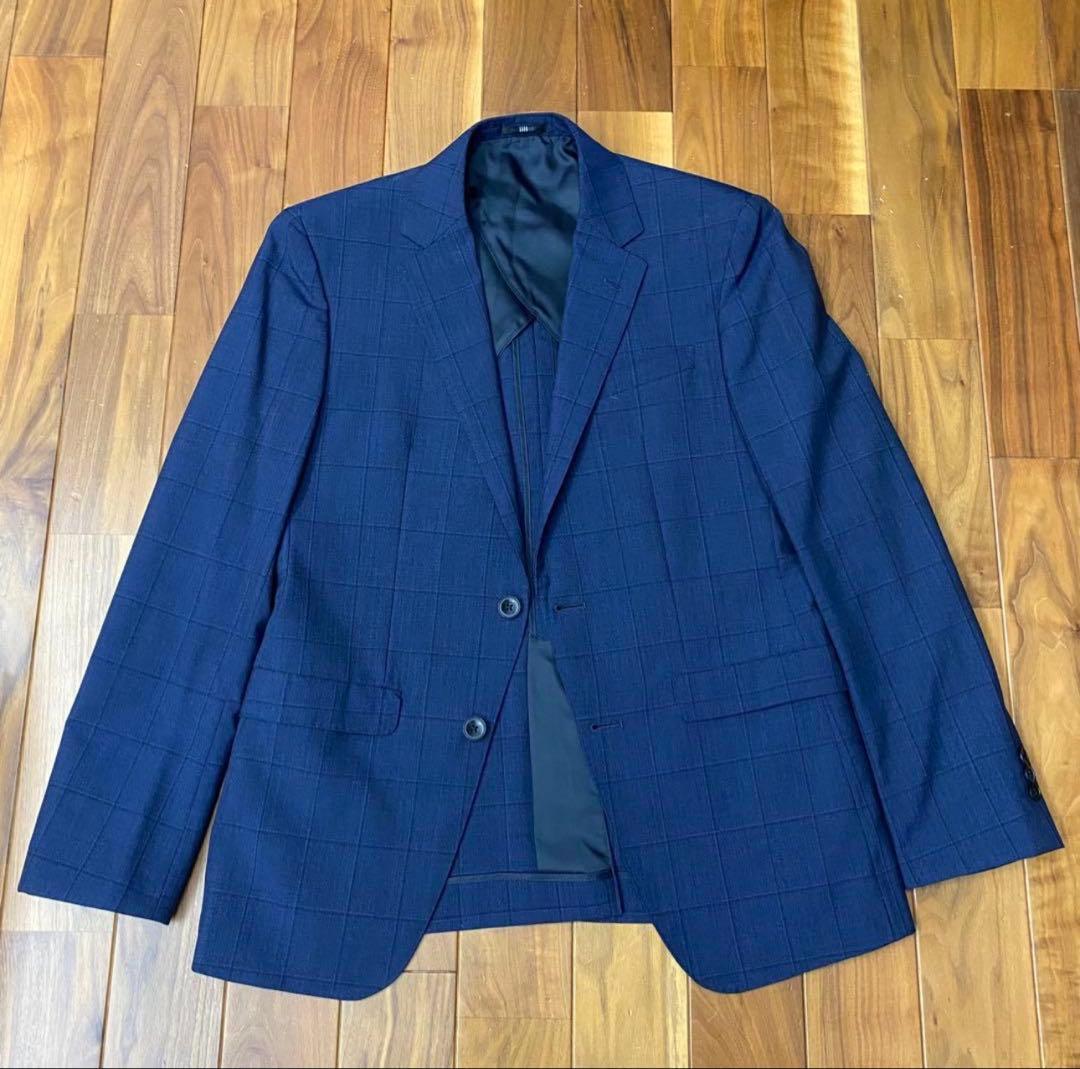 極美品　スーツセレクト　3ピース　ジャケット　パンツ　ジレ　上下　セットアップ