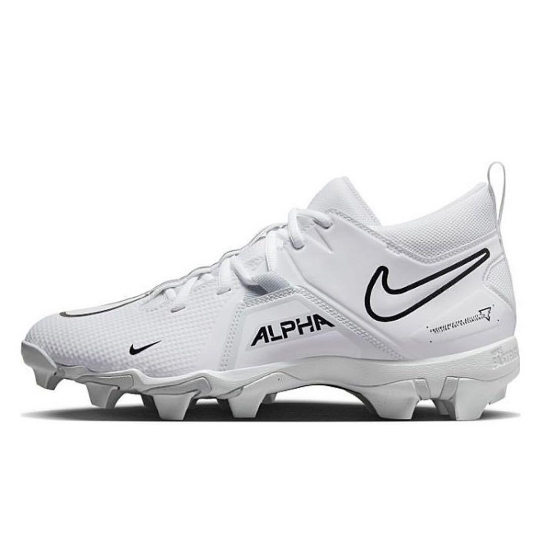 ナイキ アルファ メナス 28cm アメフト スパイク シューズ 靴 白 584