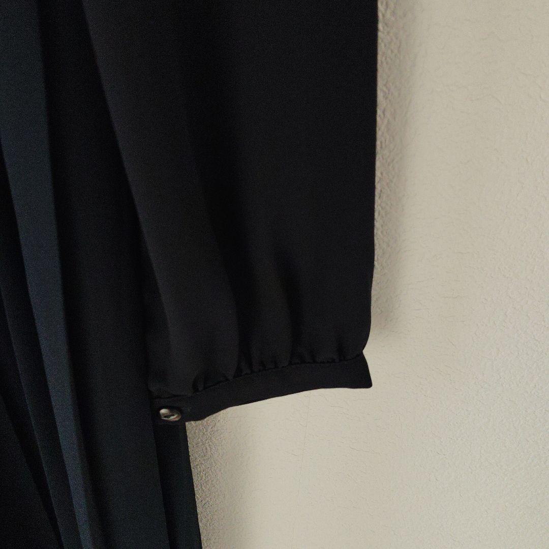 ネイビー レース ワンピース 長袖 カーディガン