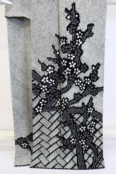 ★専用★未使用品 訪問着 藤娘きぬたや 総絞り 黒竹垣 身丈164cm 裄丈66