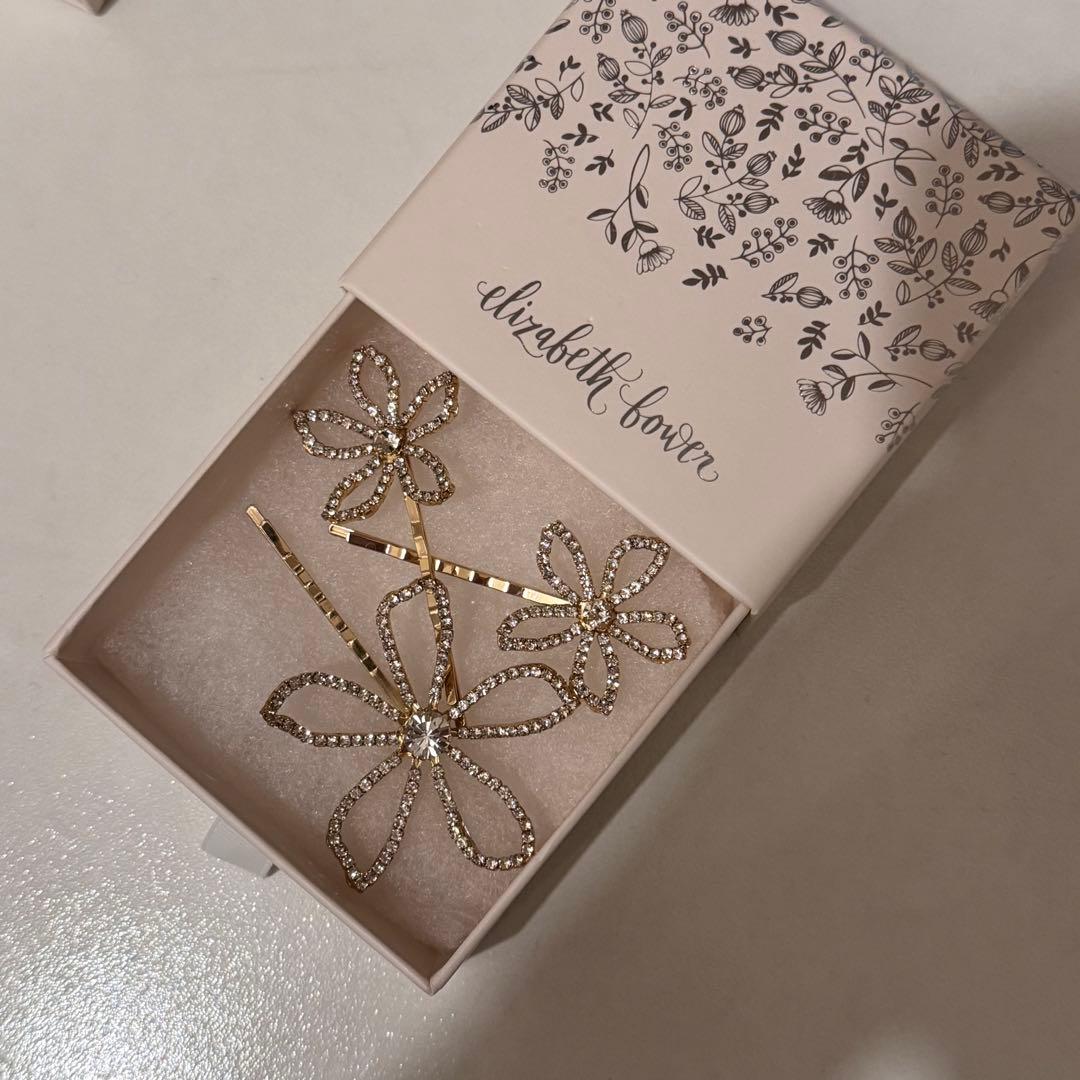 【りん様】Elizabeth Bonner 花モチーフ ヘアピン