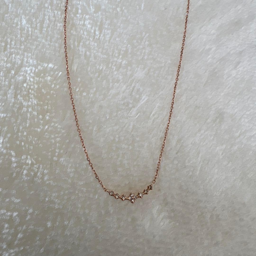 K10 ネックレス　ピンクゴールド