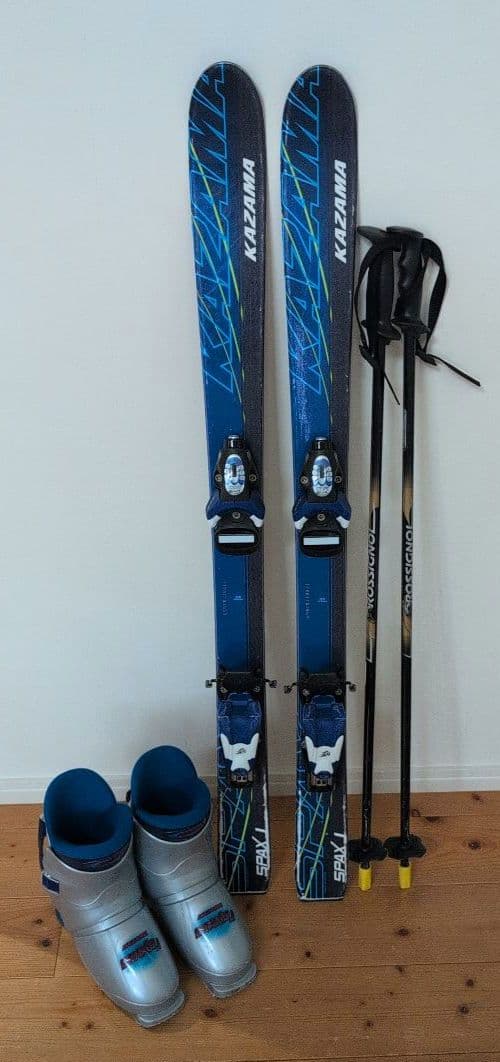 スキーセット110cm kazama板kazamaブーツロシニョールストック