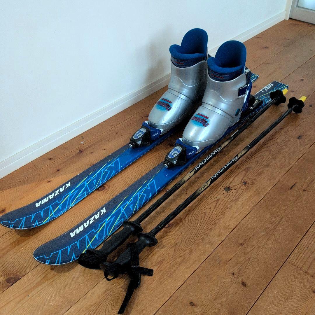 スキーセット110cm kazama板kazamaブーツロシニョールストック
