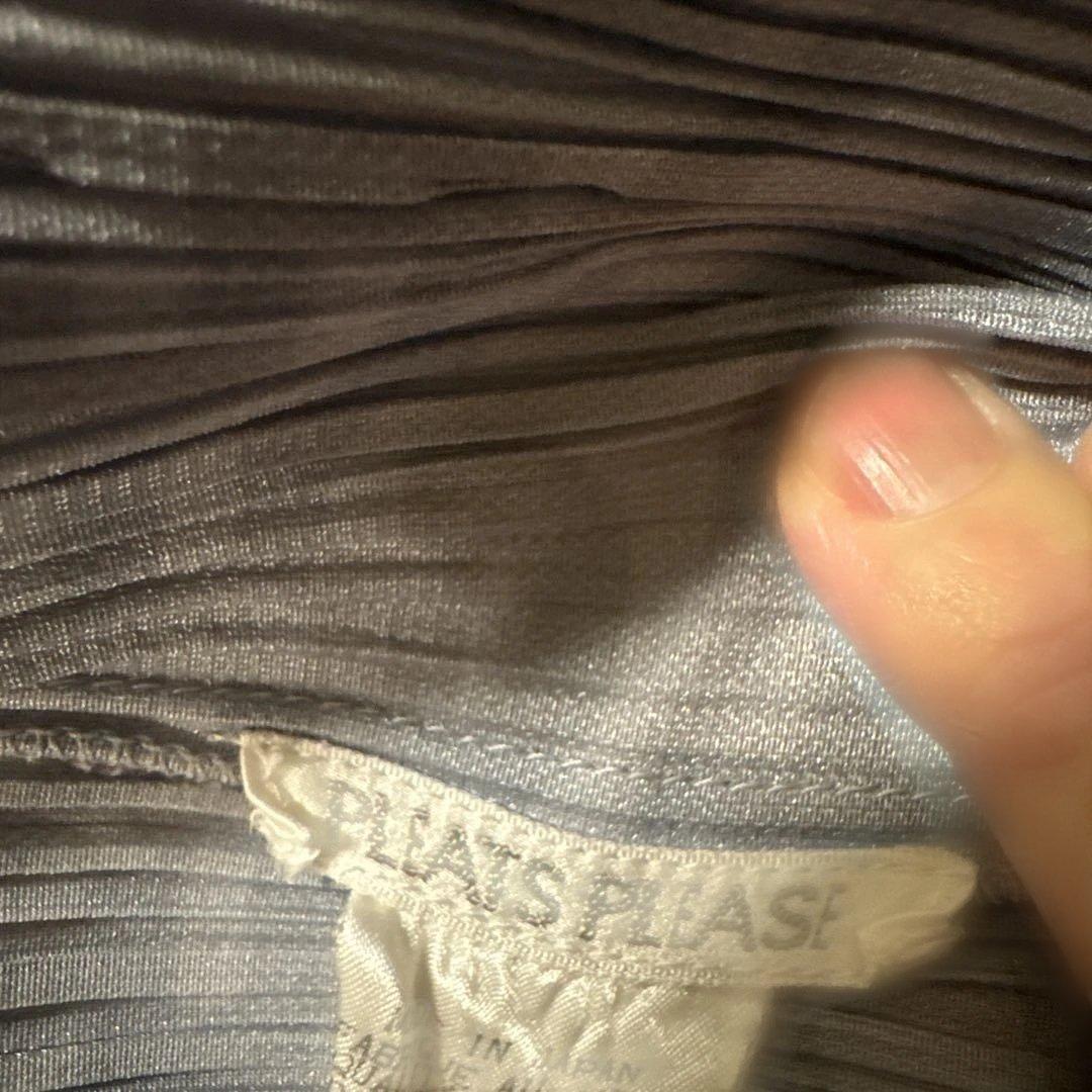 pleats pleats半袖シャツグレー