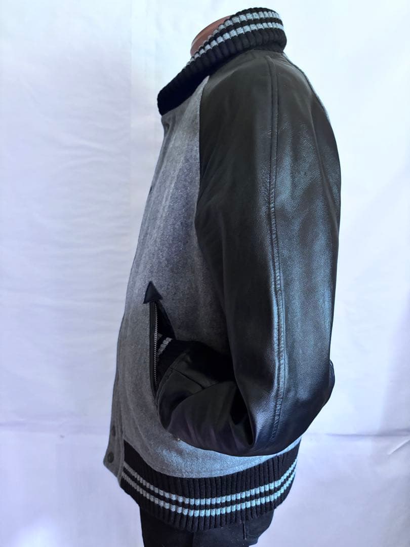 MR. OLIVE スタジャン Lサイズ 羊革　レザー　WZIP 中綿入