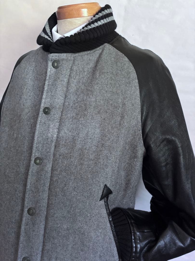 MR. OLIVE スタジャン Lサイズ 羊革　レザー　WZIP 中綿入