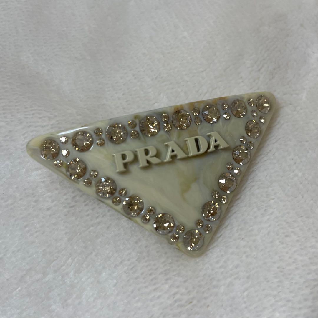 プラダ PRADA バレッタ ヘアクリップ プレキシガラスヘアクリップ