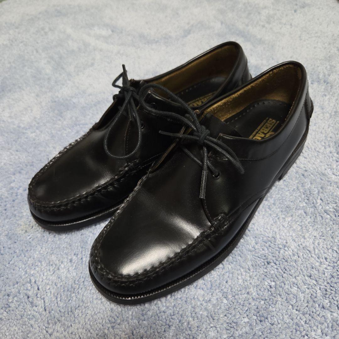 <美品>SEBAGO ブラック モカシン