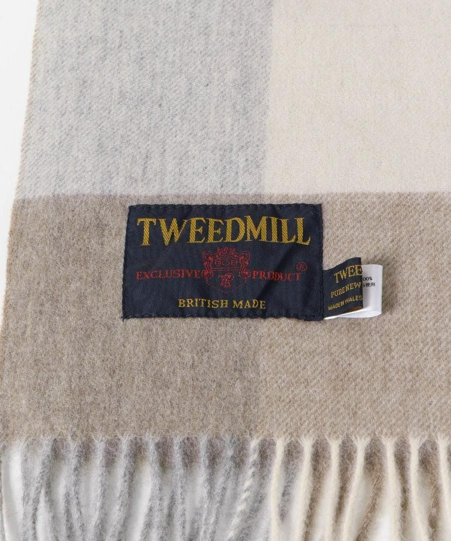新品◆かぐれ◆TWEED MILL Lambswool Stole《BEIGE》