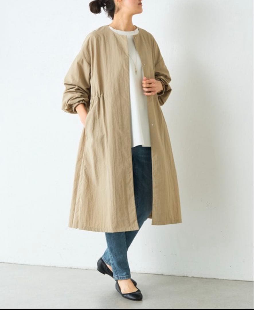 【新品】BEARDSLEYバルーン袖フレアーコート