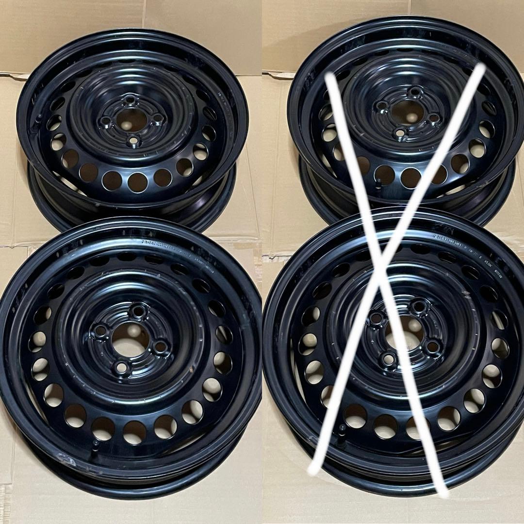 273セール送料込み　①日産　E13ノート後期　純正鉄ホイール　②と同時購入必須