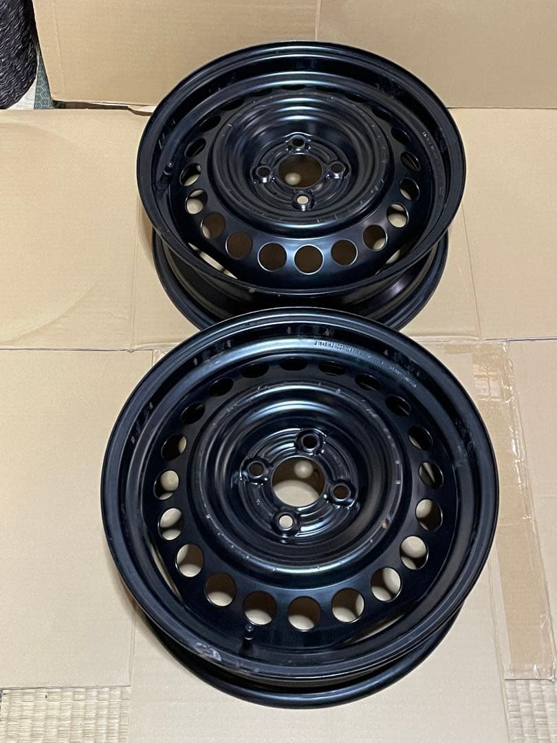 273セール送料込み　①日産　E13ノート後期　純正鉄ホイール　②と同時購入必須