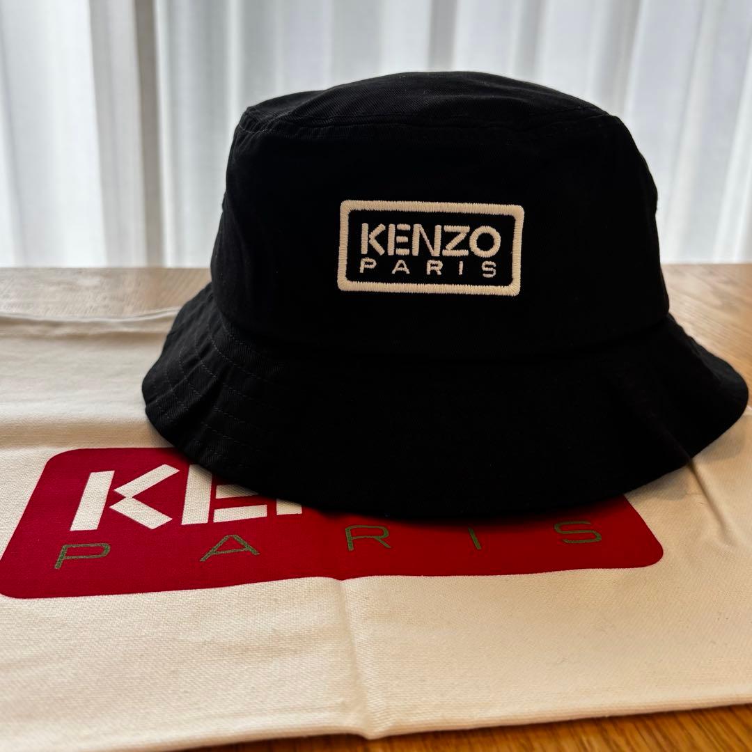 KENZO PARIS バケットハット ブラック　Lサイズ